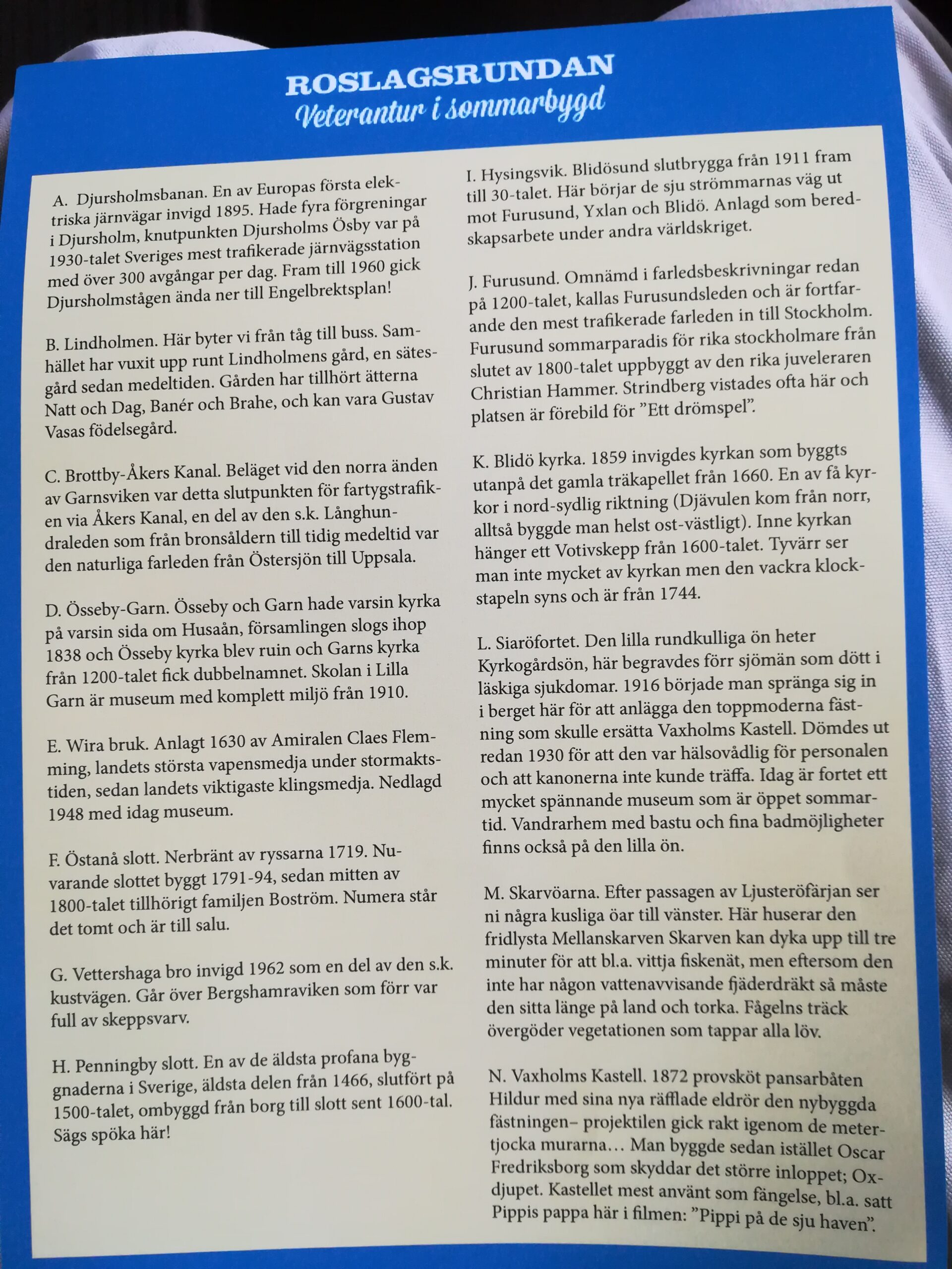 Roslagsrundan – 2018